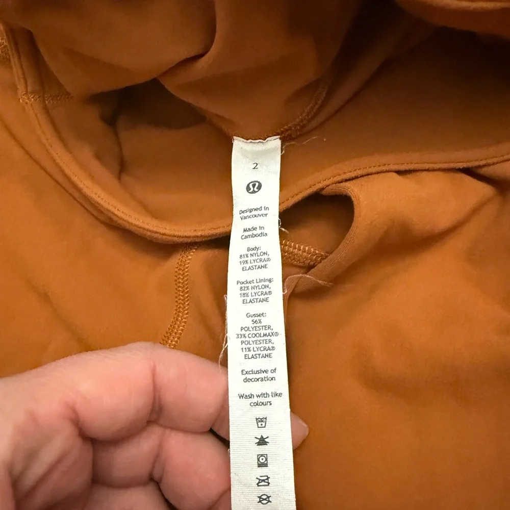 lululemon athletica Burnt Orange Flare Leggings - Picture 2 of 8